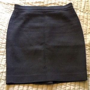 LOFT petite black Pencil skirt